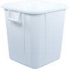 Bronco Square Waste Bin Trash Container 28 Gallon - White