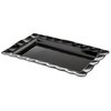 Displayware Rectangular Medium Scalloped Tray 22.5 x 14.5 - Black