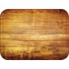 Glasteel Wood Grain Rectangular Tray 16.4 x 12 - Redwood