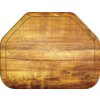 Glasteel Wood Grain Trapezoid Tray 18 x 14 - Redwood