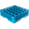 OptiClean 25 Compartment Glass Rack with 1 Extender 5.56 - Carlisle Blue