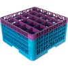 OptiClean 25 Compartment Glass Rack with 4 Extenders 10.3 - Lavender-Carlisle Blue