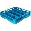 OptiClean Tilted Cup Rack 16 Compartment - Carlisle Blue