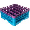 OptiClean 25 Compartment Glass Rack with 3 Extenders 8.72 - Lavender-Carlisle Blue