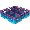 OptiClean 9 Compartment Glass Rack with 1 Extender 5.56 - Lavender-Carlisle Blue