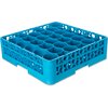 OptiClean NeWave Glass Rack with Integrated Extender 30 Compartment - Carlisle Blue