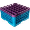 OptiClean 36 Compartment Glass Rack with 4 Extenders 10.3 - Lavender-Carlisle Blue