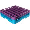 OptiClean 36 Compartment Glass Rack with 1 Extender 5.56 - Lavender-Carlisle Blue