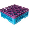 OptiClean NeWave Color-Coded Glass Rack with Two Extenders 20 Compartment - Lavender-Carlisle Blue