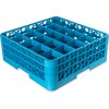 OptiClean 25 Compartment Glass Rack with 2 Extenders 7.12 - Carlisle Blue