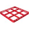 OptiClean 9 Compartment Divided Glass Rack Extender 1.78 - Red