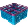 OptiClean 9 Compartment Glass Rack with 4 Extenders 10.3 - Lavender-Carlisle Blue