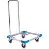 E-Z Glide Open Aluminum Dolly With  Handle 20.63 x 20.63 x 36.5 - Carlisle Blue