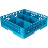 OptiClean 9 Compartment Glass Rack with 1 Extender 5.56 - Carlisle Blue