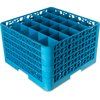25 Compartment Glass Rack with 5 Extenders 11.9 - Carlisle Blue