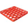 OptiClean NeWave Color-Coded Short Glass Rack Extender 30 Compartment - Orange