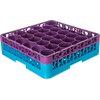 OptiClean NeWave Color-Coded Glass Rack with Integrated Extender 30 Compartment - Lavender-Carlisle Blue