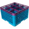 OptiClean 9 Compartment Glass Rack with 5 Extenders 11.9 - Lavender-Carlisle Blue
