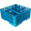 OptiClean 9 Compartment Glass Rack with 3 Extenders 8.72 - Carlisle Blue