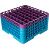 OptiClean 49 Compartment Glass Rack with 4 Extenders 10.3 - Lavender-Carlisle Blue