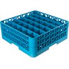 OptiClean 36 Compartment Glass Rack with 2 Extenders 7.12 - Carlisle Blue