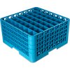 OptiClean 49 Compartment Glass Rack with 4 Extenders 10.3 - Carlisle Blue
