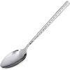 Terra Solid Spoon 9.5 - Hammered Mirror Finish - Stainless Steel