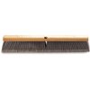 Flagged Bristle Hardwood Push Broom Head (Handle Sold Separately) 24 - Gray
