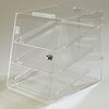 Three Tray, Self Serve Front & Back Door 18, 14, 17-1/2 - Clear