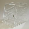 Three Tray, Self Serve Front And Back Door (Unassembled) - Clear