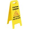 Wet Floor Sign (English/Spanish) 25 - Yellow