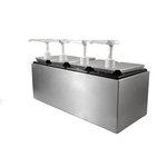 Product Image for 38504 - Condiment Topping Rail with 4 Standard Pumps & Jars