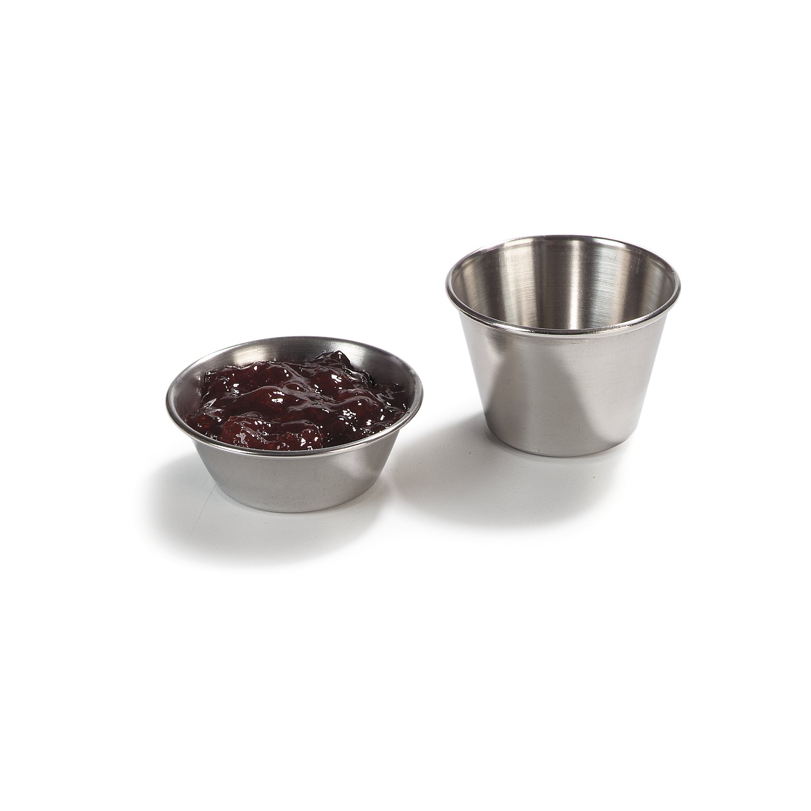 144 Pack) 2.5 oz Stainless Steel Sauce Cups, Condiment Cups
