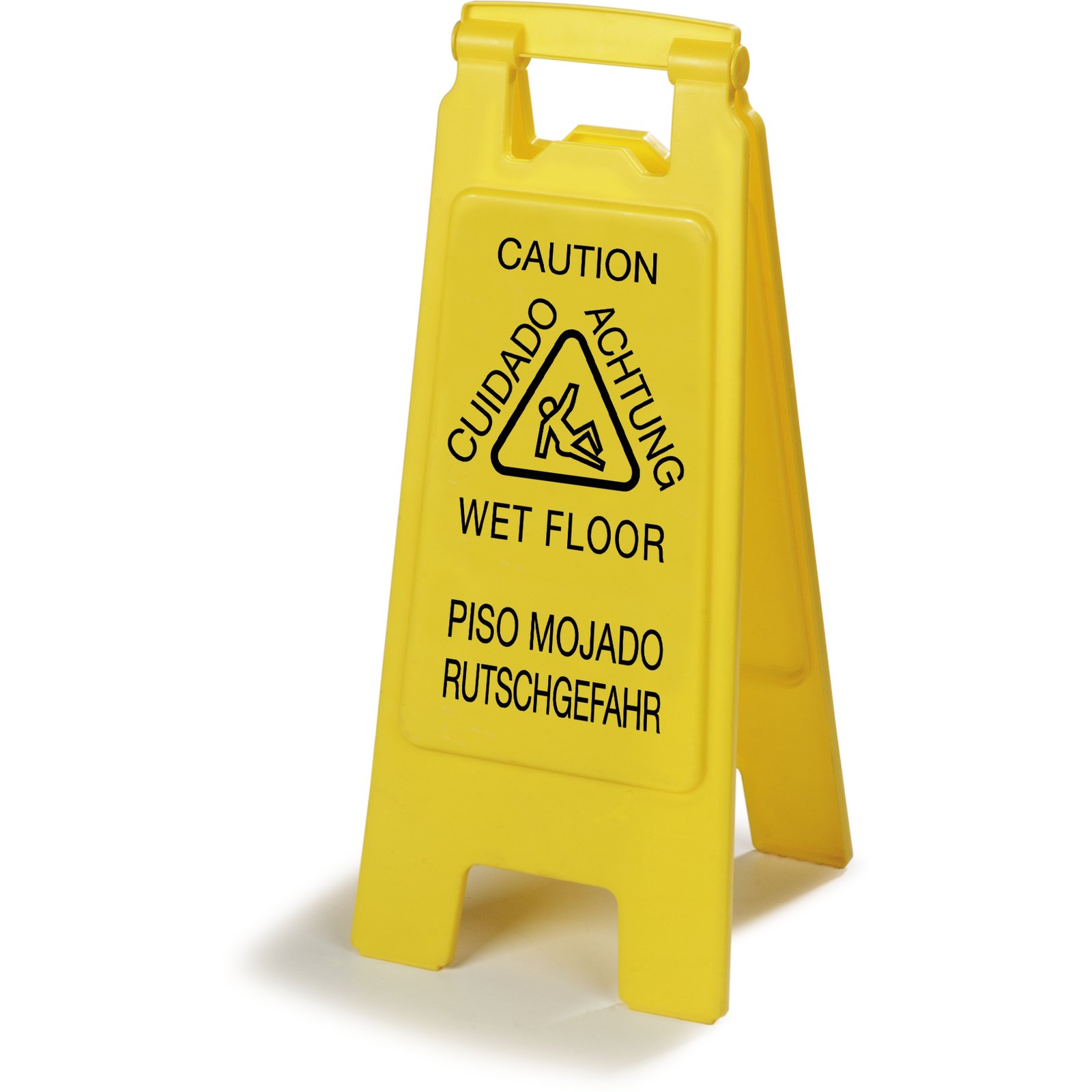 3690904 - Flo-Pac® Economy Wet Floor Sign (English/Spanish/German
