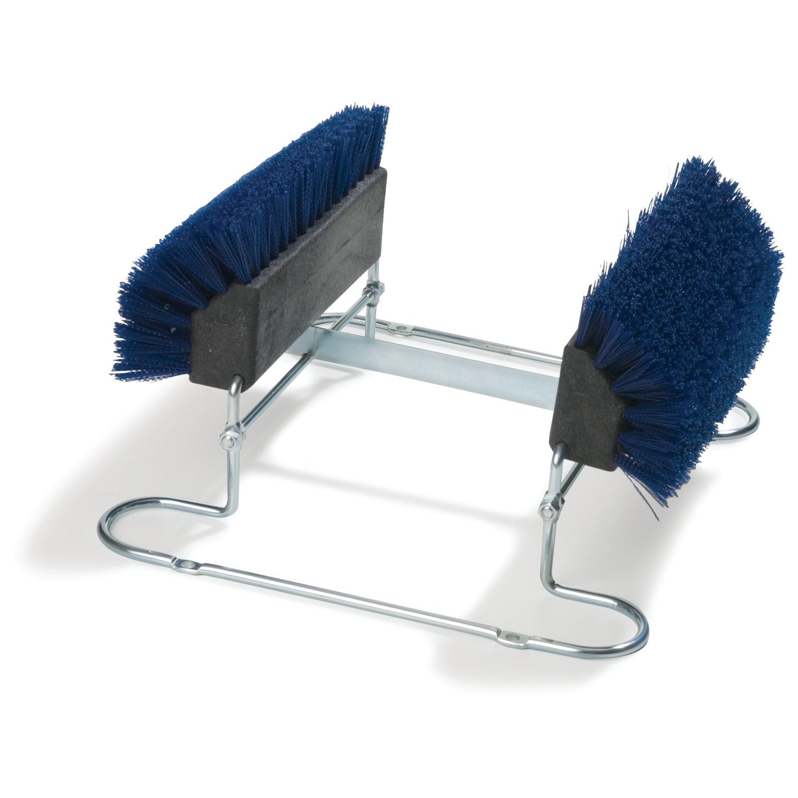 Carlisle 4042401 Commercial Boot N Shoe Brush Scraper with Chrome Plated Steel Frame Brown 