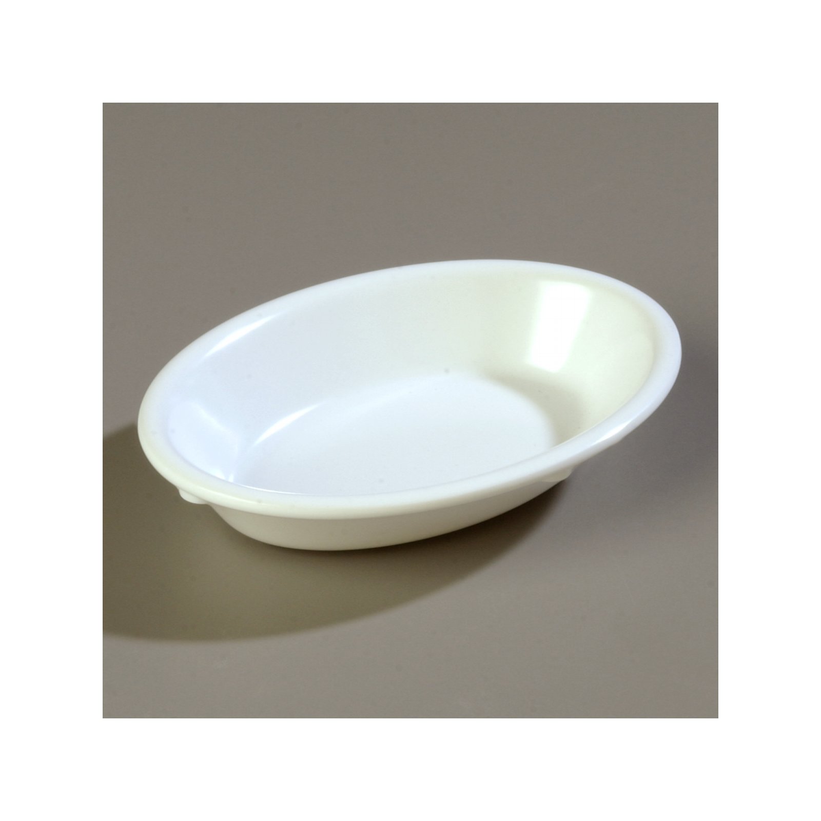 4353302 Dallas Ware Melamine Oval Fruit Bowl 6 5oz White Carlisle Foodservice Products