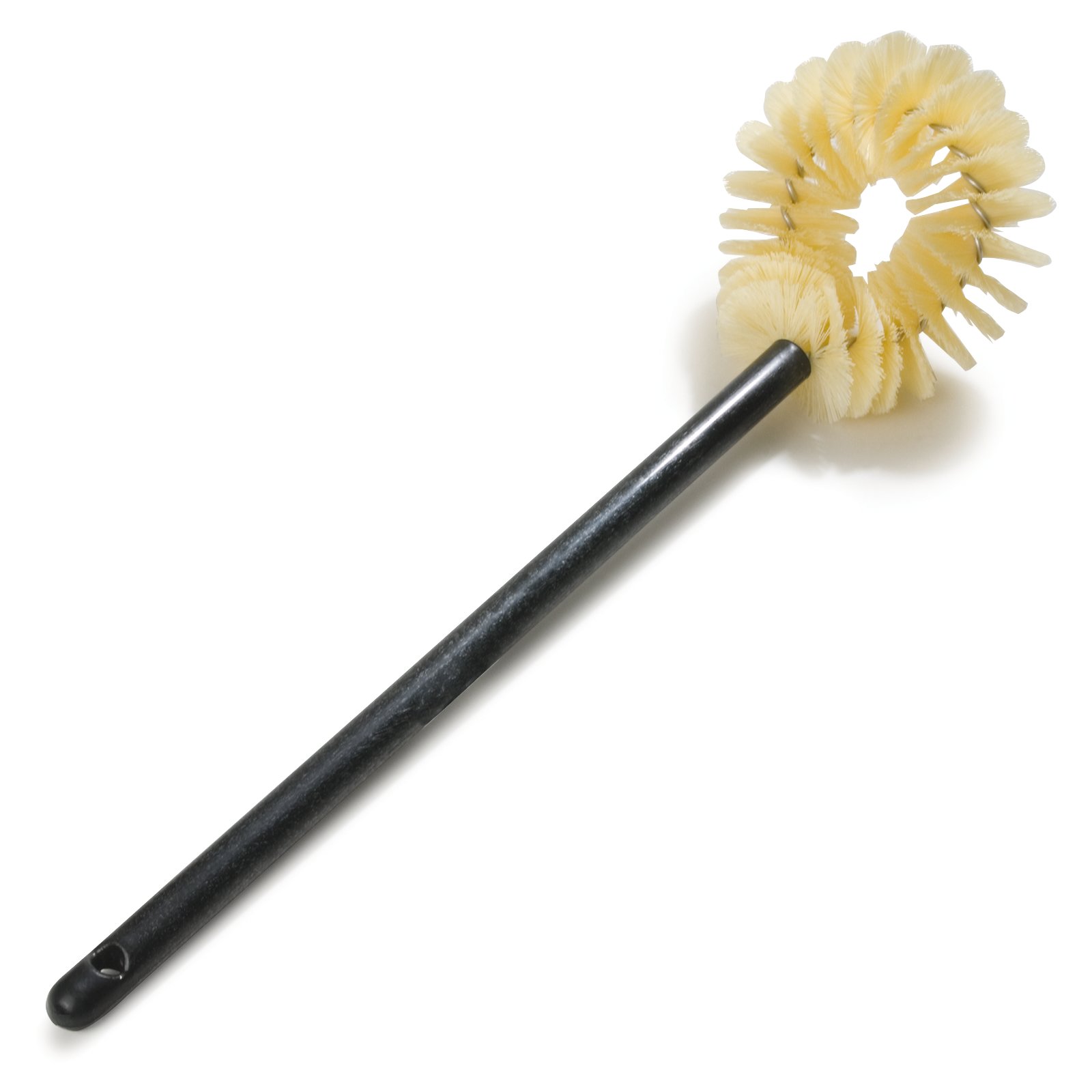 Carlisle FoodService Products 36719700 Toilet Bowl Brush with Hideaway  Holder, 16, 14.5 Height, 3 Width, Polypropylene, White