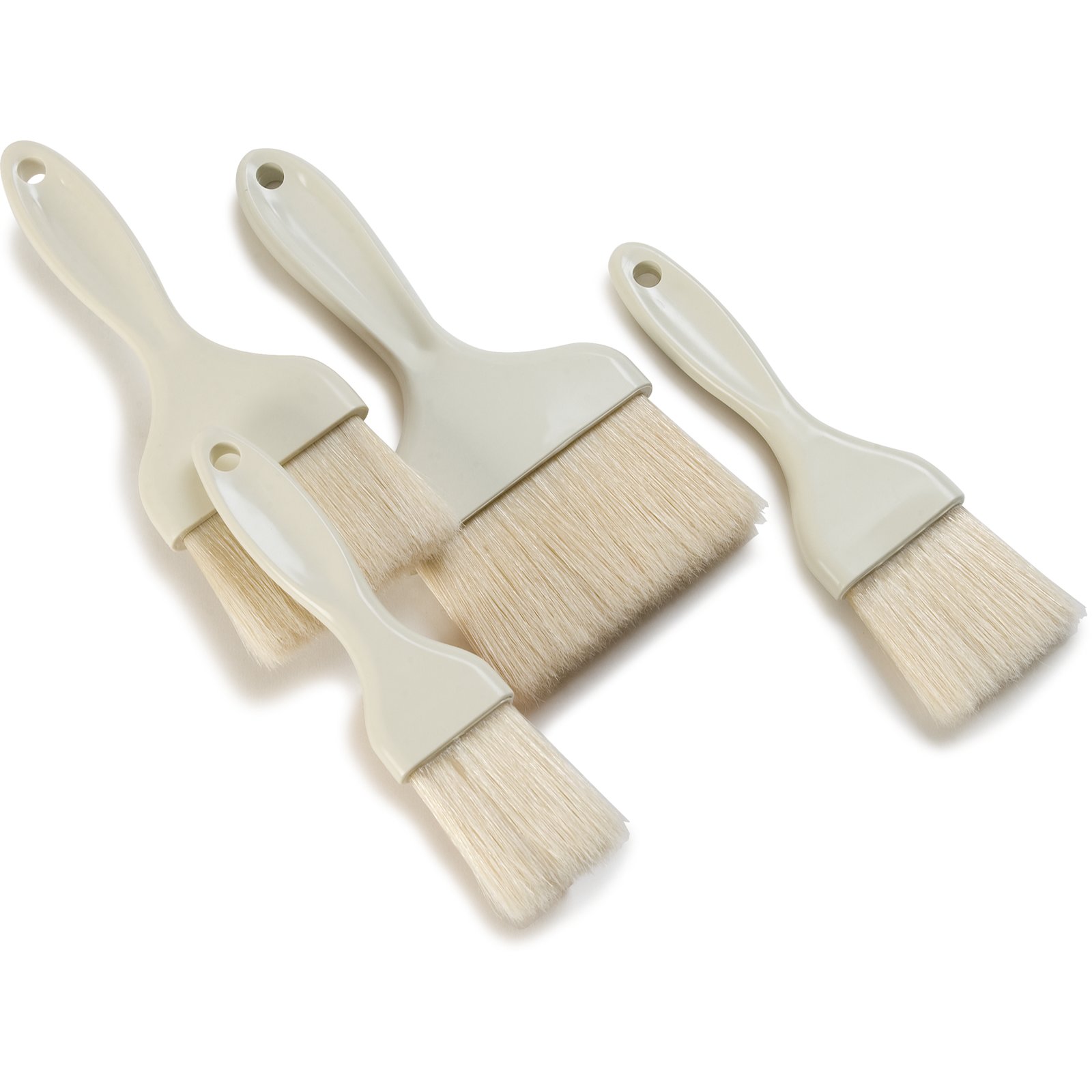 Food safe pastry brushes with wooden handle & white bristles - 200200
