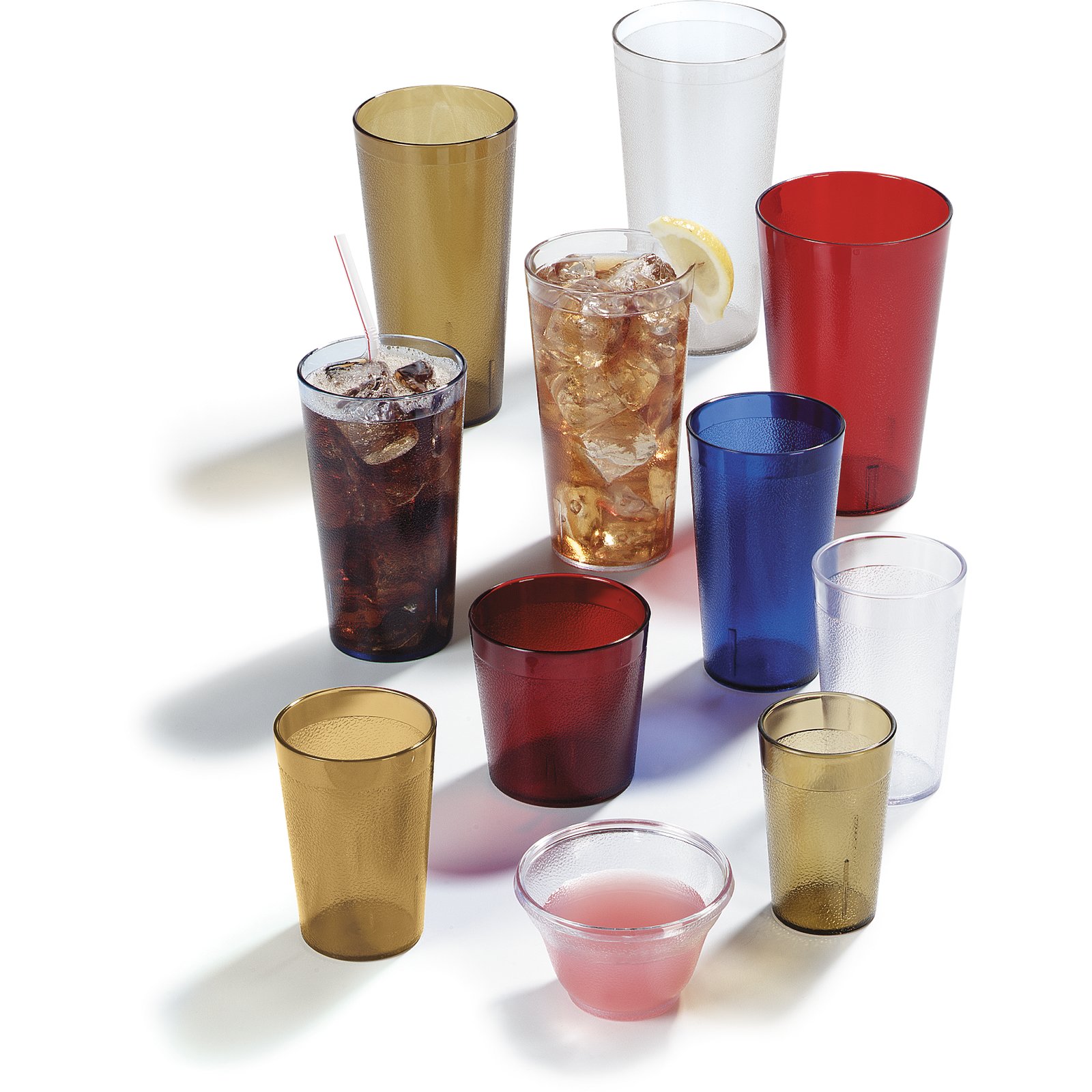Carlisle FoodService Products Plastic Bistro Tumbler, Plastic Tumbler For Restaurants, Catering, Kitchens, 8.4 Ounces, Clear, (Pack Of 72