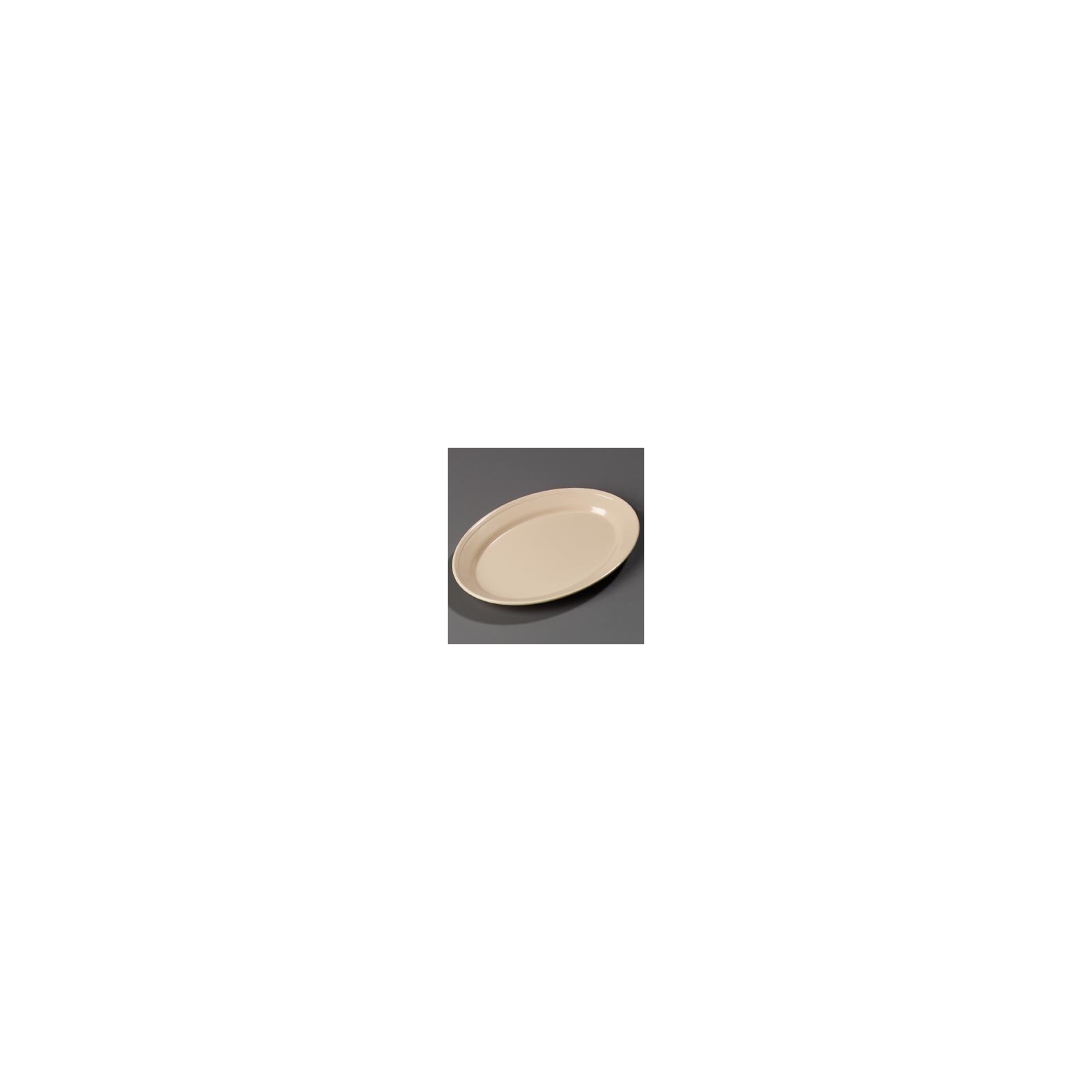 Pack of 24 12 x 8.50 Carlisle FoodService Products 43560-25 Carlisle 4356025 Dallas Ware Melamine Oval Platter Tray 12 x 8.50 Tan