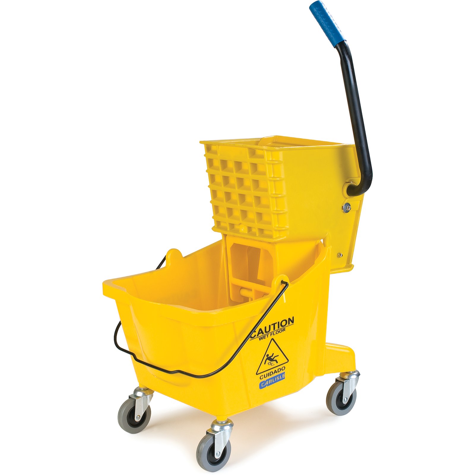 26-quart Brand New Mopping System Bucket and Side-Press Wringer Combo Yellow 