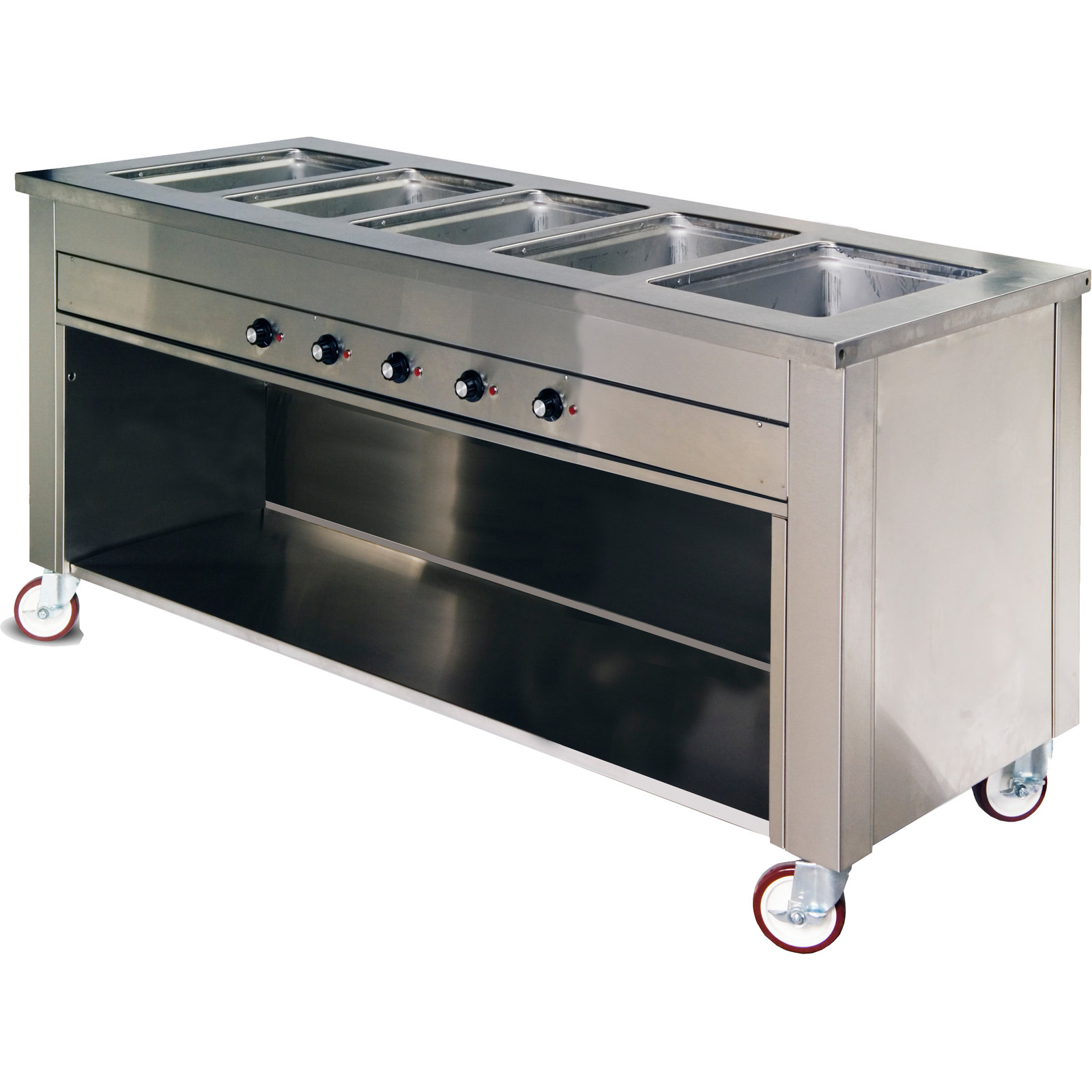 DXDHF5 Dinexpress® Hot Food Counter5 Well 77" L x 30" D x 36" H