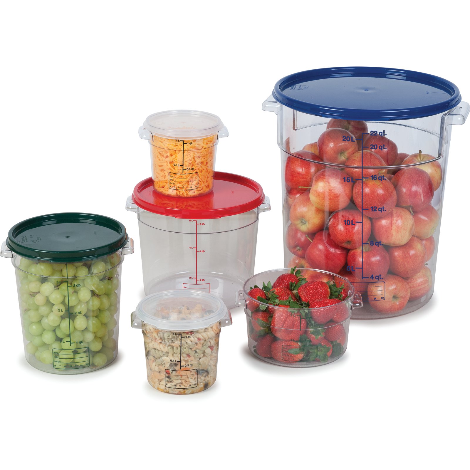 Round Food Storage Container 4 Quart 