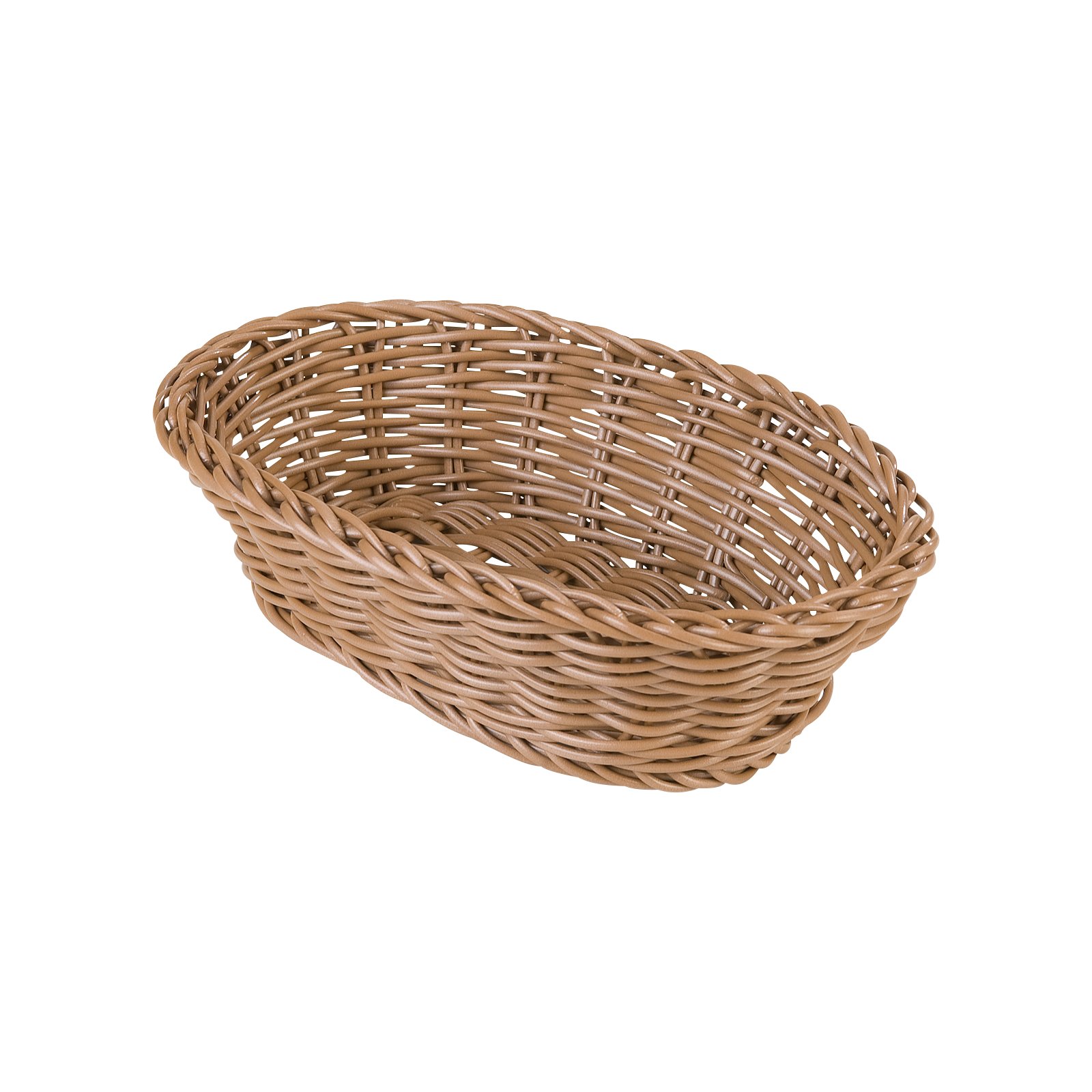 655025 Woven Baskets Oval Basket Small 9 Caramel Carlisle Foodservice Products
