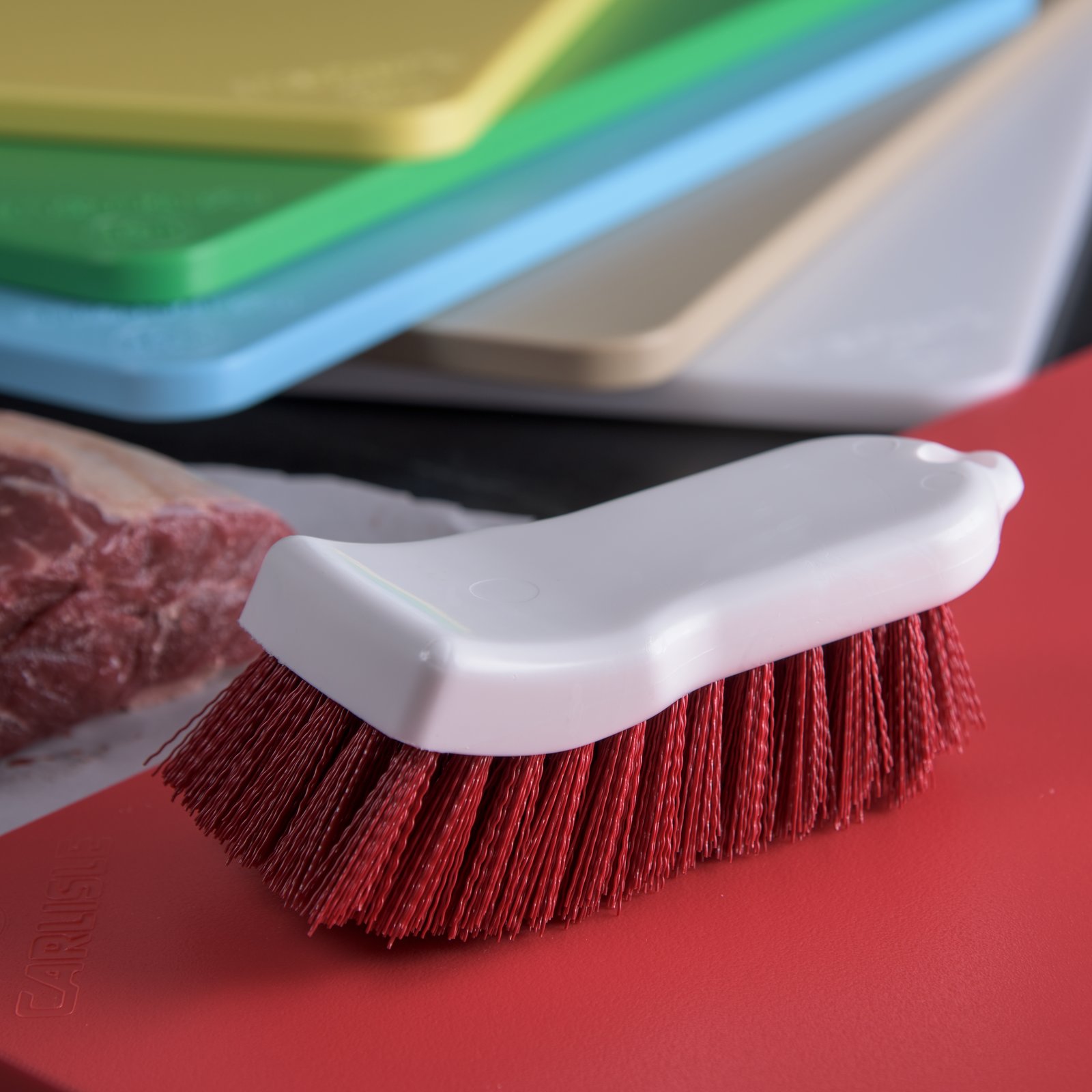 4052105 Sparta® Cutting Board Brush 6" x 2.5" Red Carlisle