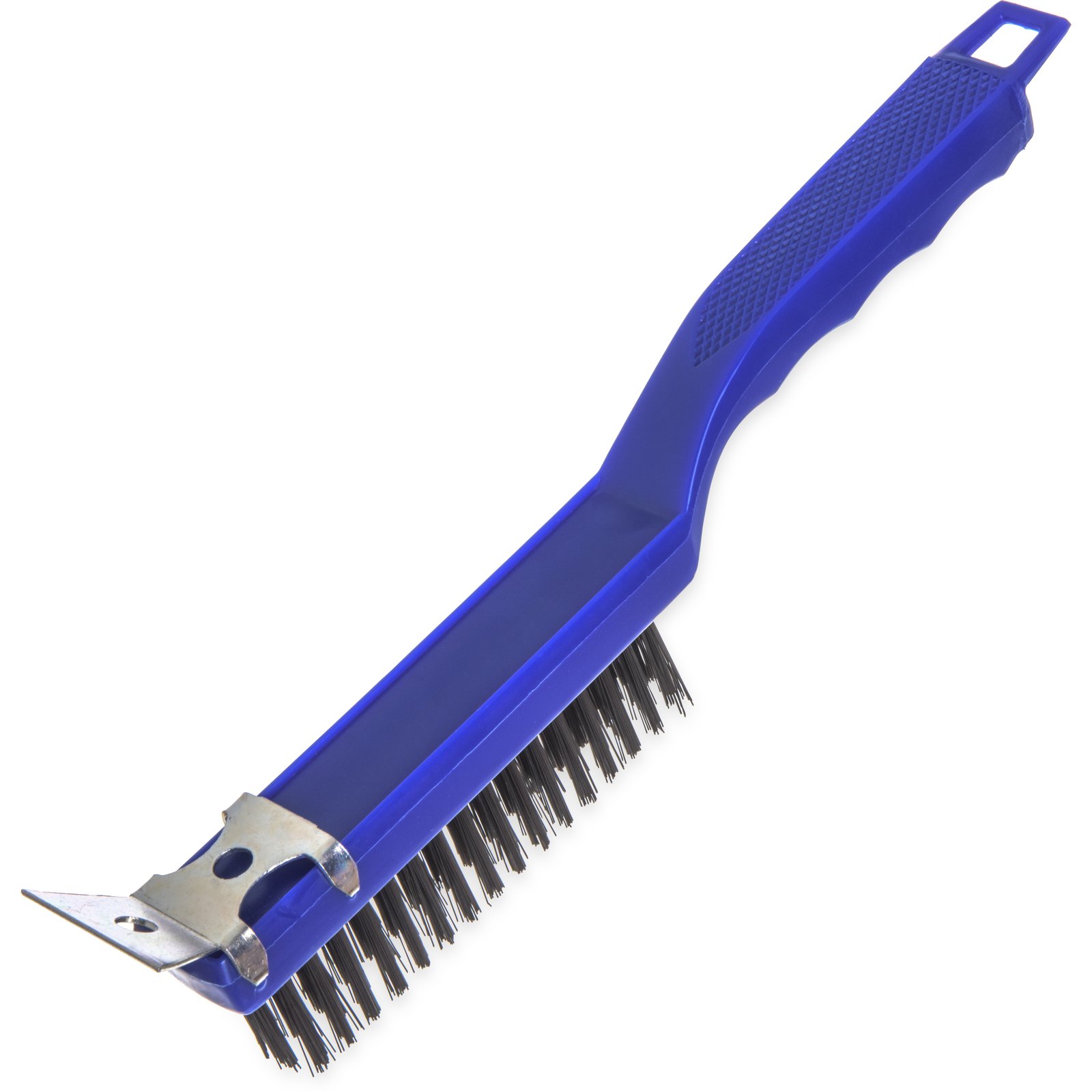 4067100 - Sparta® Scratch Brush and Scraper with Carbon Steel Bristles  11.38 - Blue
