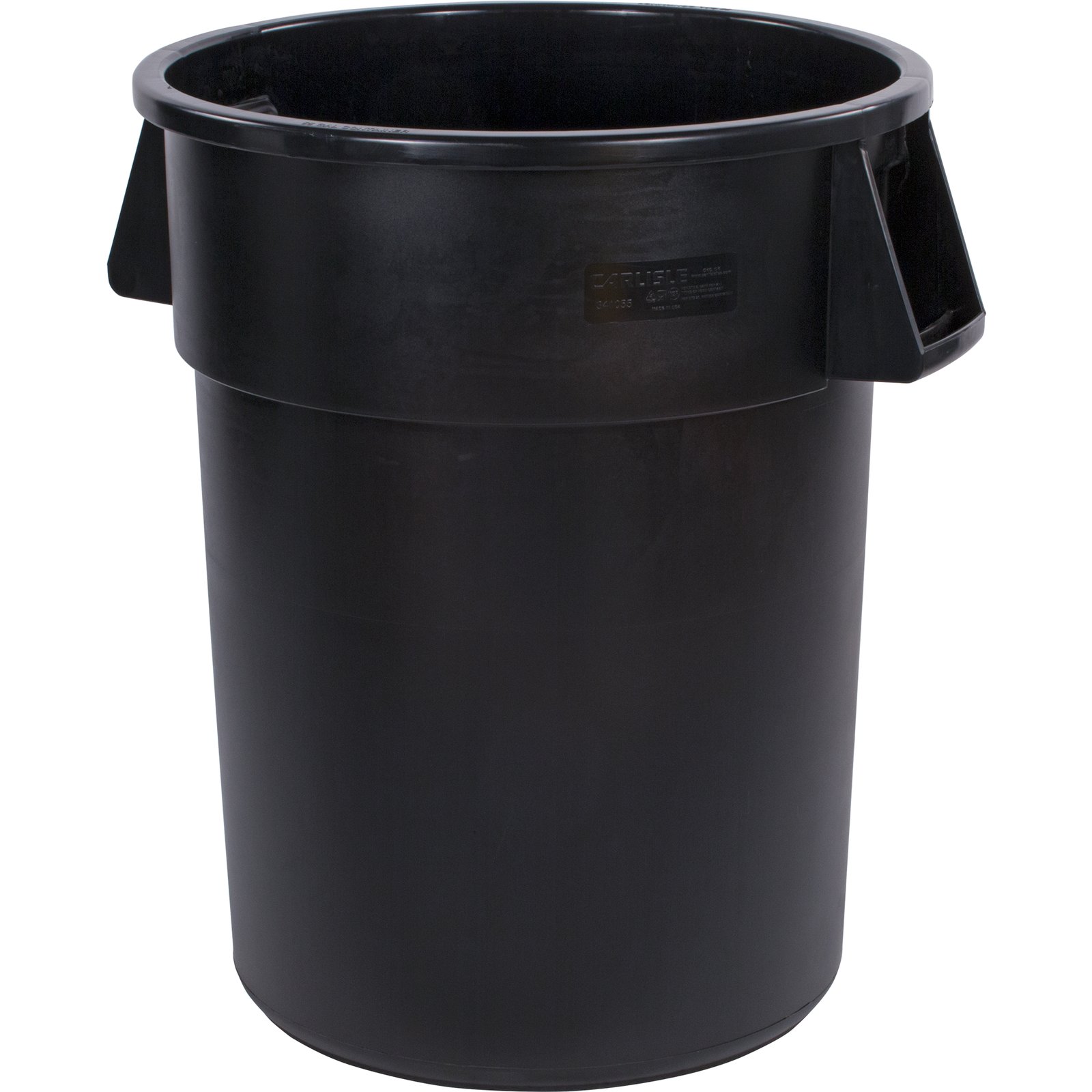 34105503 - Bronco™ Round Waste Bin Trash Container 55 Gallon - Black ...