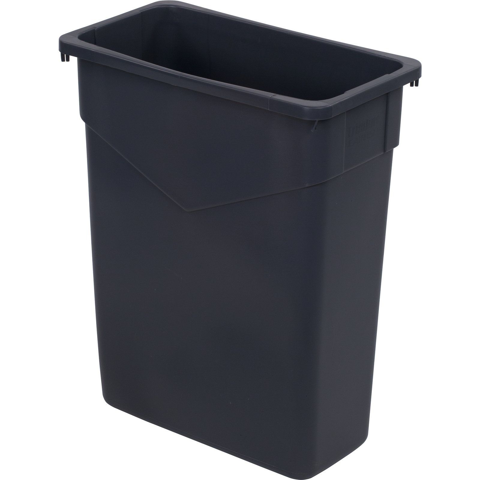34201523 Trimline Rectangle Waste Container 15 Gallon Gray Carlisle Foodservice Products