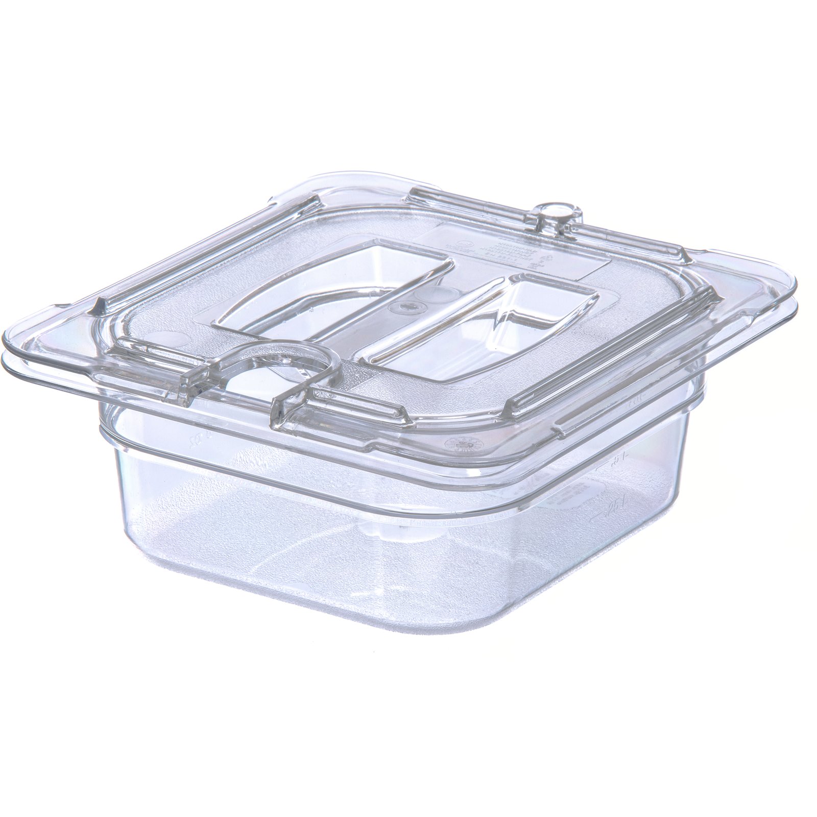 HNEDSEN 12 Pack Plastic Food Pan with Lid 1/6 Size 6 Inch Deep