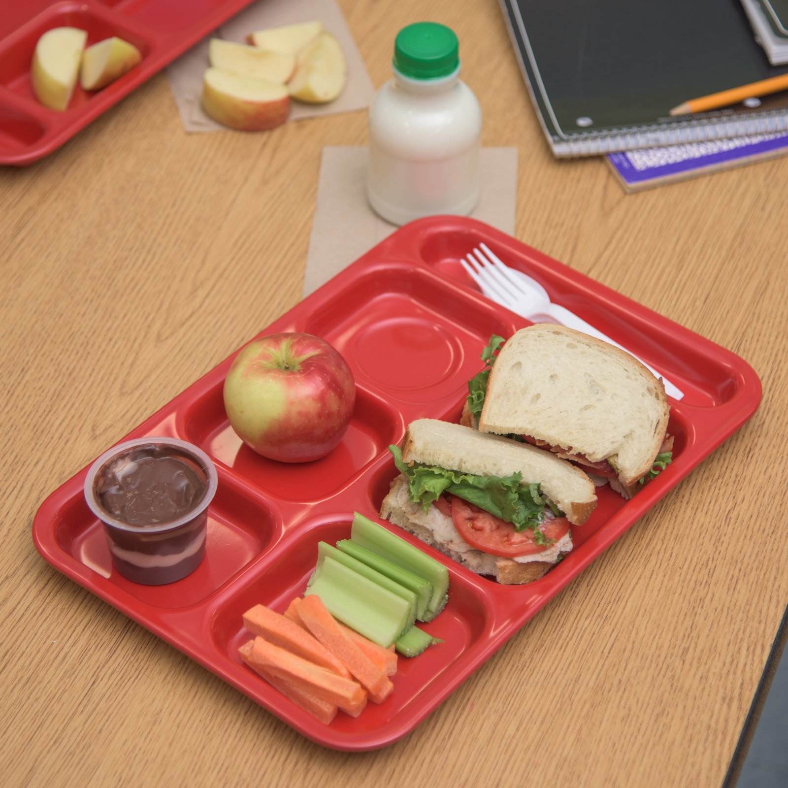 3 Cmpt Lunchable Tray 6544 Natural